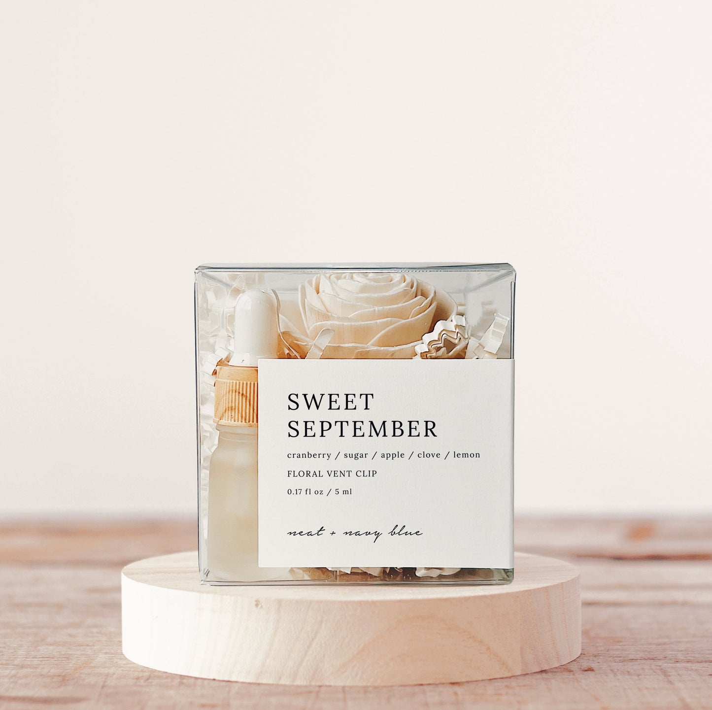 Sweet September Floral Vent Clip
