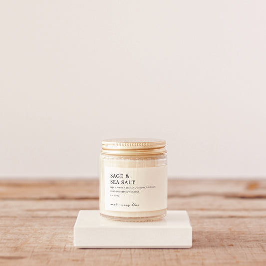 Sage & Sea Salt 4 oz Soy Candle