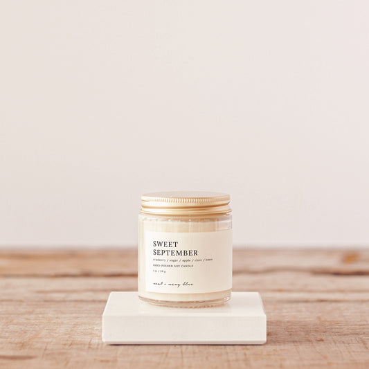 Sweet September 4 oz Soy Candle