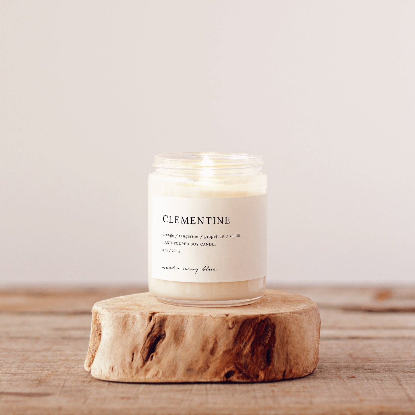 Clementine 8 oz Soy Candle