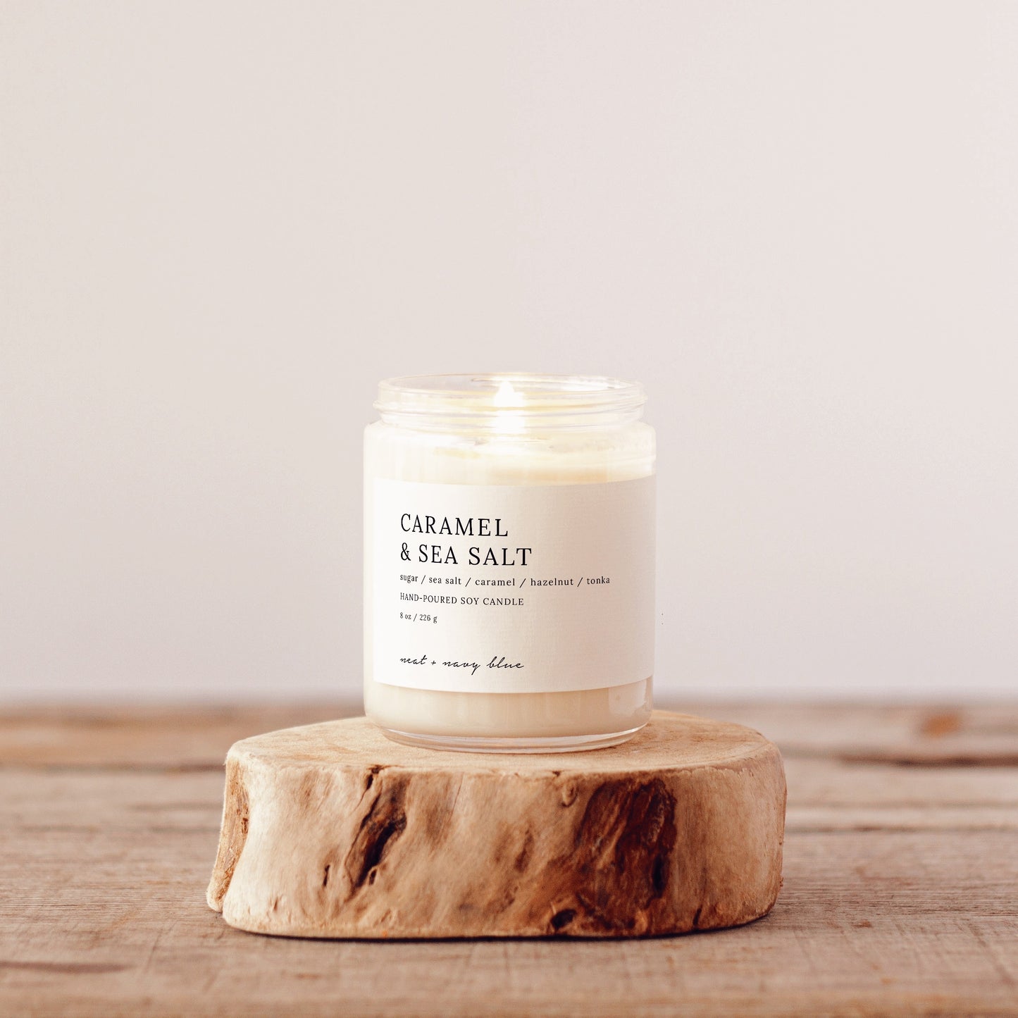 Caramel & Sea Salt 8 oz Soy Candle