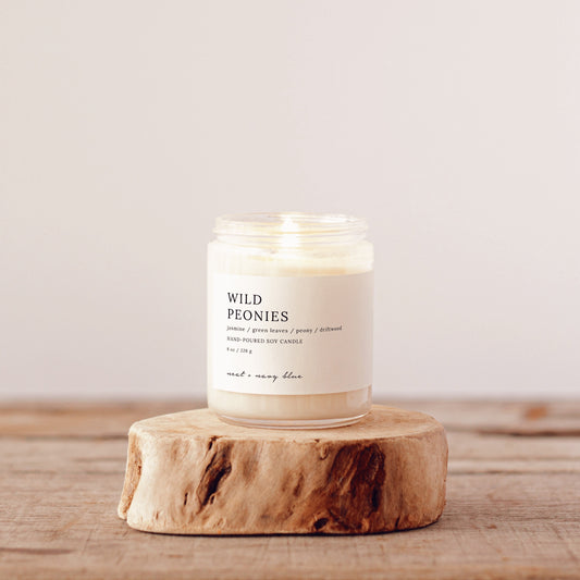 Wild Peonies 8 oz Soy Candle