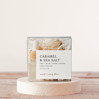 Caramel & Sea Salt Floral Vent Clip