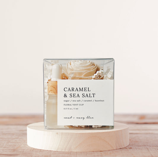Caramel & Sea Salt Floral Vent Clip