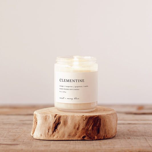Clementine 8 oz Soy Candle