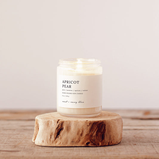 Apricot Pear 8 oz Soy Candle