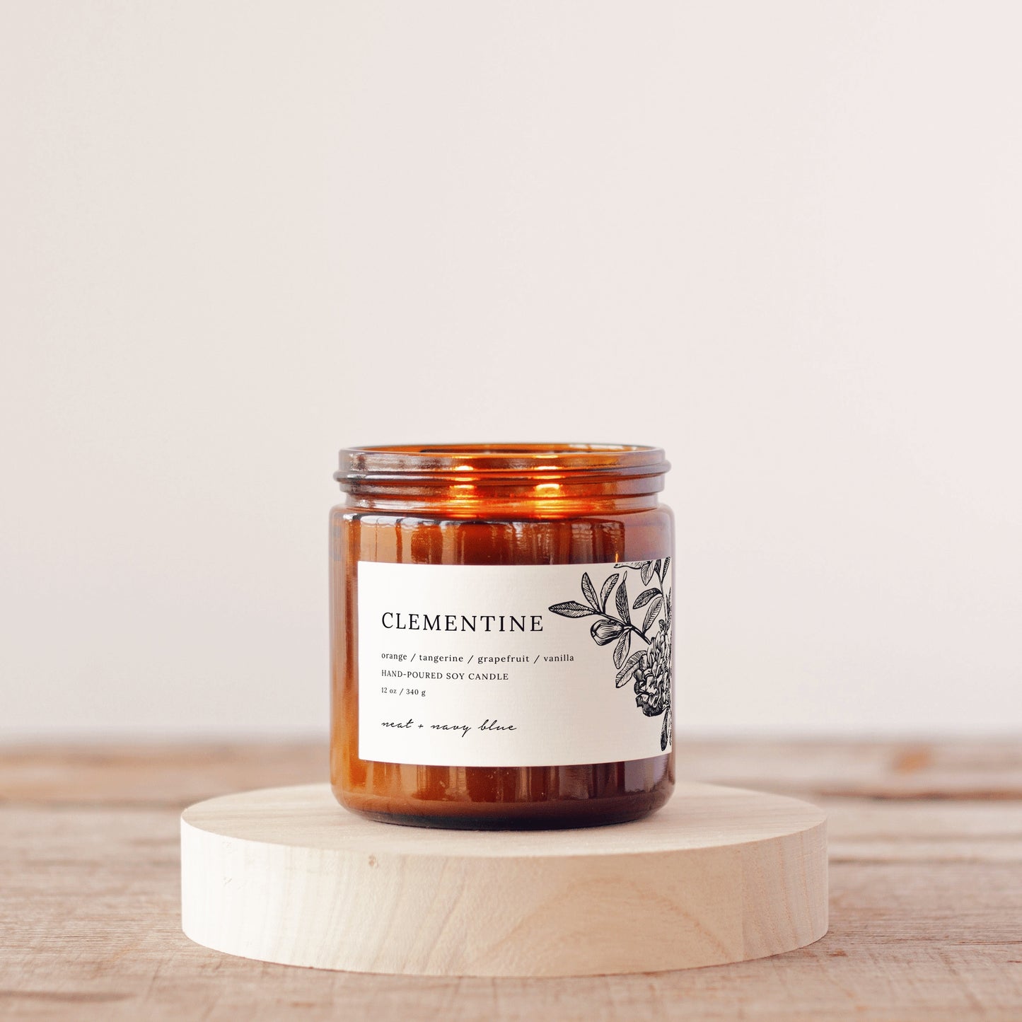 Clementine 12 oz soy candle