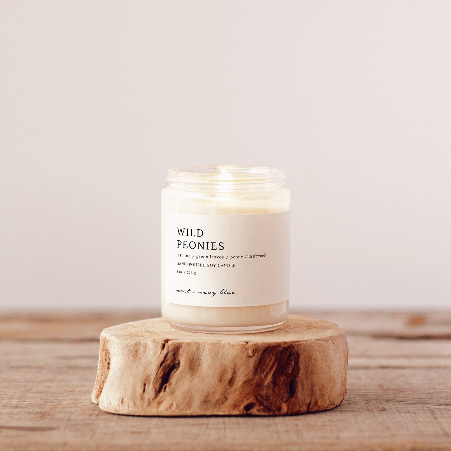 Wild Peonies 8 oz Soy Candle