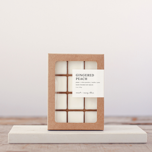 Gingered Peach Soy Melts